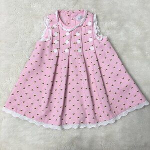 EPK Baby Girl Sleeveless Pink Floral Tent Dress Size 6 Months